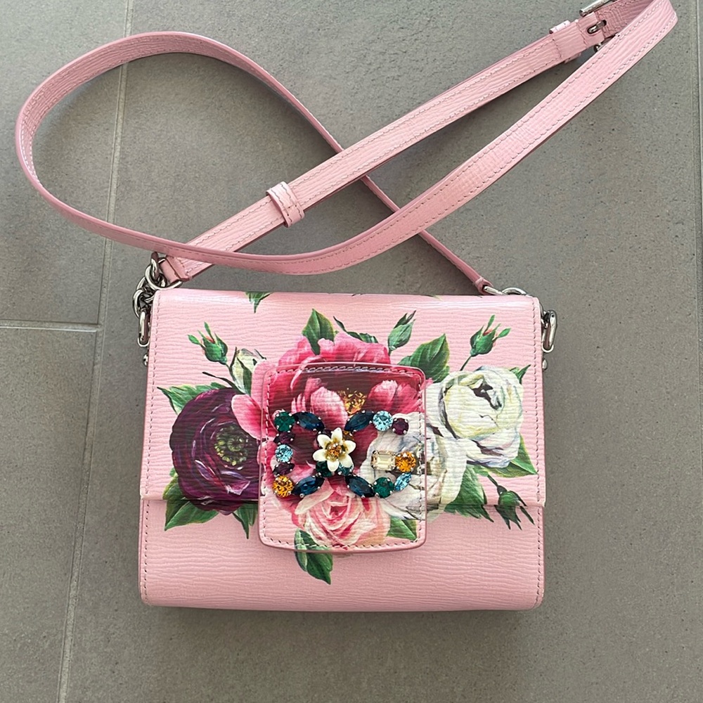 Dolce & Gabbana  Millennials pink leather crossbody rose bag